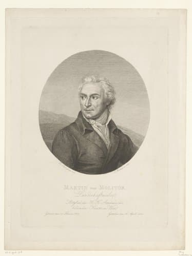 Portret van Martin von Molitor by Adam von Bartsch