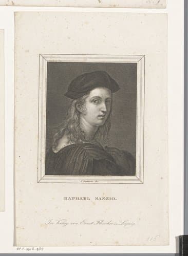 Portret van Rafaël by Ludwig Buchhorn