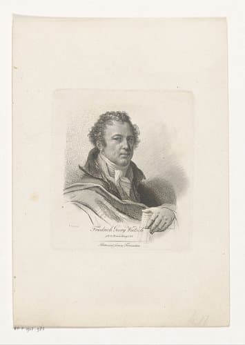 Portret van Friedrich Georg Weitsch by Ludwig Buchhorn