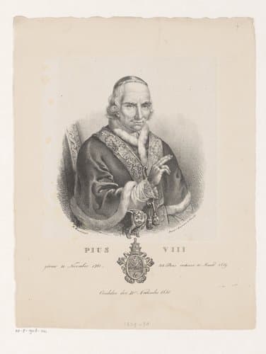 Portret van paus Pius VIII