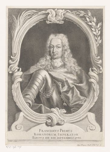 Portret van keizer Frans I Stefan by J. Mibel