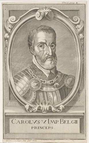 Portret van Karel V van Habsburg by Anton Tischler