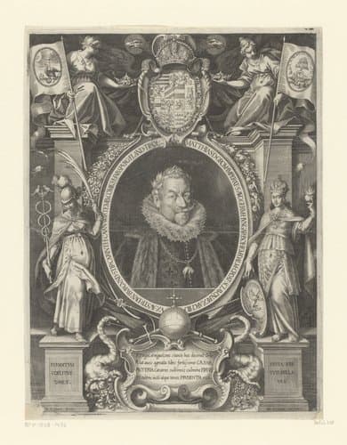 Portret van keizer Matthias van Oostenrijk by Lucas Kilian