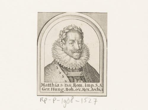 Portret van keizer Matthias van Oostenrijk by Matthäus Merian (I)