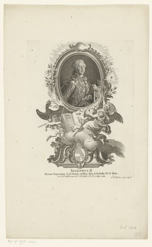Portret van Jozef II by Johann Esaias Nilson