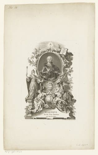 Portret van Jozef II by Johann Esaias Nilson