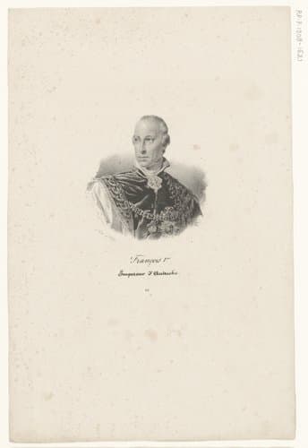 Portret van keizer Frans II Jozef Karel van Habsburg-Lotharingen by anonymous; veuve Delpech (Naudet)