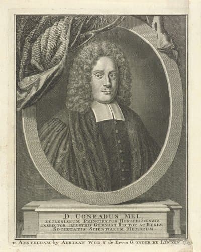 Portret van Conradus Mel by Adolf van der Laan