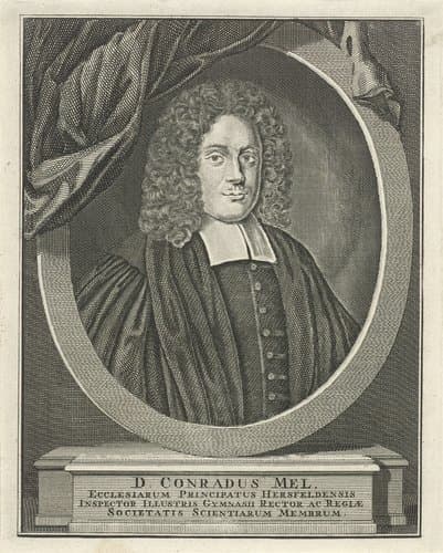 Portret van Conradus Mel by Adolf van der Laan