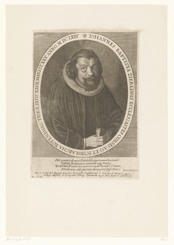 Portret van Johann Baptist Zierlein by Peter Aubry (III)