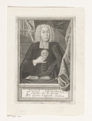 Portret van Daniel Schönemann by Georg Paul Busch