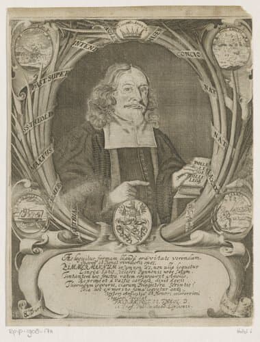 Portret van Matthias Zimmermann by Ernst Caspar Dürr