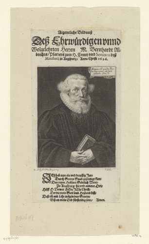 Portret van Bernhard Albrecht by Lucas Kilian