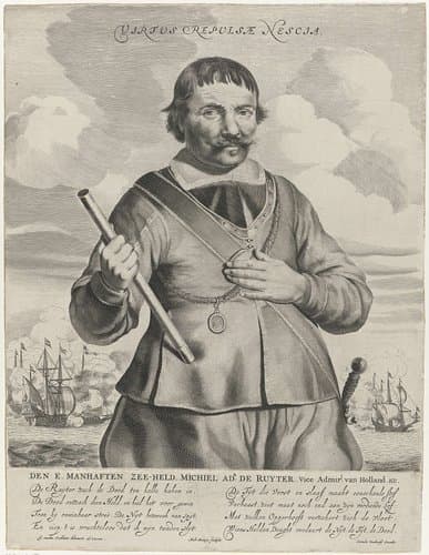 Portret van Michiel Adriaenszoon de Ruyter by Michiel Mosijn