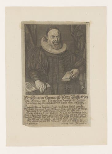 Portret van Salomon Brennwald by Johannes Meyer (II)