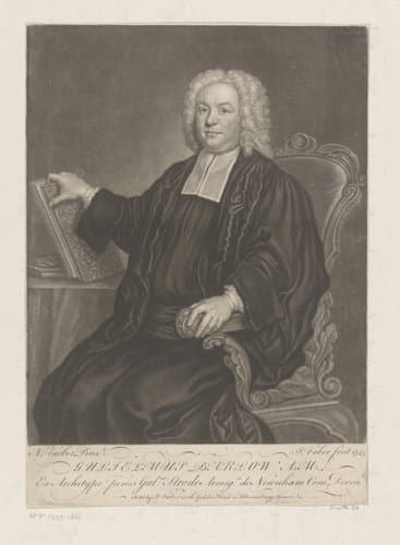 Portret van William Barlow by John Faber (II)