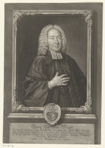 Portret van Georg Christian Woytt op 44-jarige leeftijd