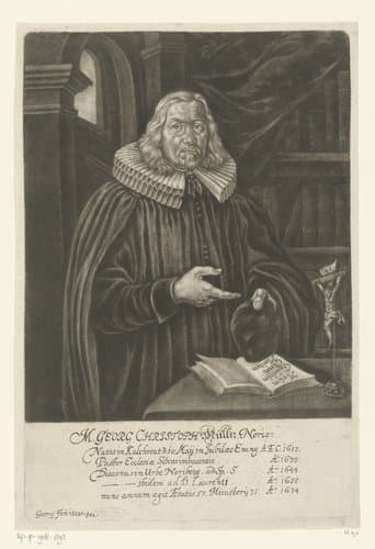 Portret van Georg Christoph Müller