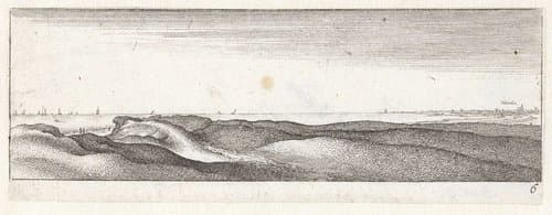 Duinen bij Naarden by Wenceslaus Hollar