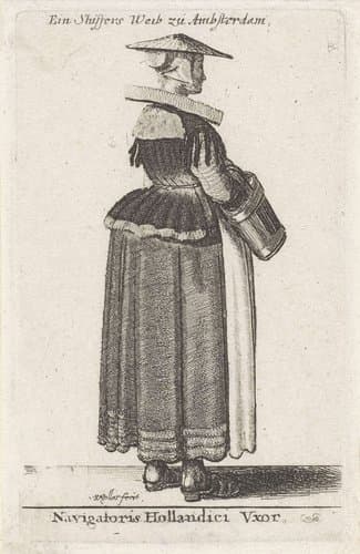Navigatoris Hollandici Vxor / Ein Shiffers Weib zu Amsterdam by Wenceslaus Hollar