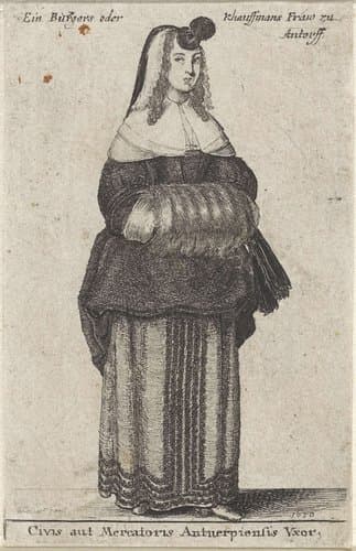 Europese klederdrachten by Wenceslaus Hollar
