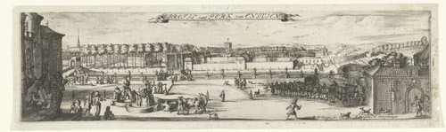 Gezicht op het park van Enghien (Edingen) by Romeyn de Hooghe