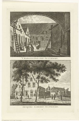 'T Margariten-hof te Utrecht by Carel Frederik Bendorp (I)
