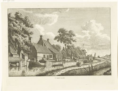 Dorpsgezicht te Baard by Carel Frederik Bendorp (I)
