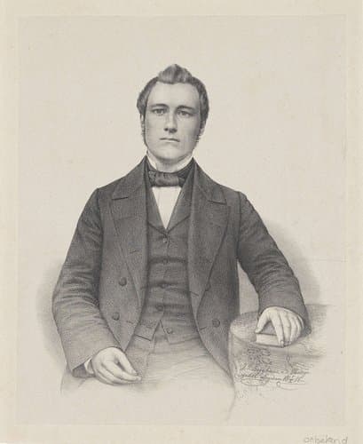 Portret van een onbekende man by Johann Peter Berghaus