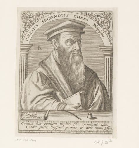 Portret van Celio Secondo Curione by Robert Boissard