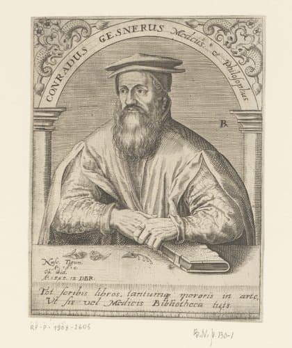 Serie portretten van vijftiende- en zestiende-eeuwse geleerden by Robert Boissard
