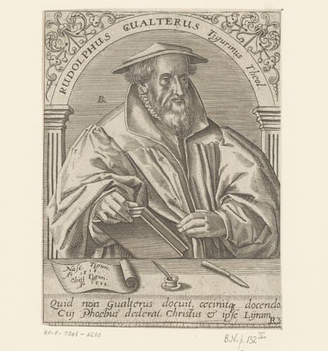 Portret van Rudolf Gwalther by Robert Boissard