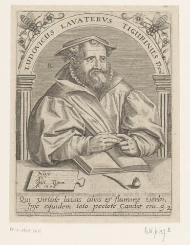 Ludovicus Lavaterus Tigurinus Theol. by Robert Boissard