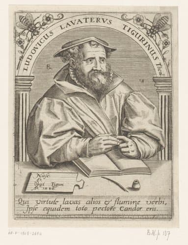 Ludovicus Lavaterus Tigurinus Theol. by Robert Boissard