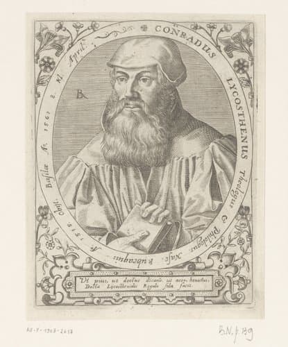 Conradus Lycosthenus Theologus & Philologus (...) by Robert Boissard