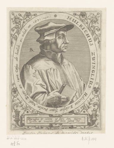 Serie portretten van vijftiende- en zestiende-eeuwse geleerden by Robert Boissard