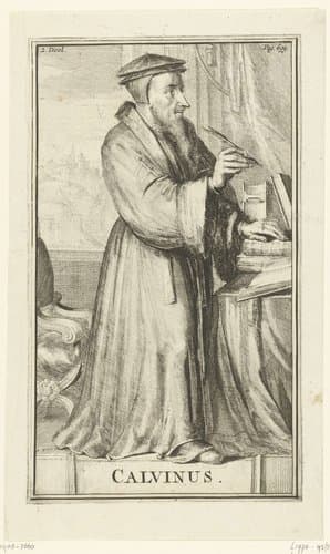 Portret van Johannes Calvijn by Romeyn de Hooghe