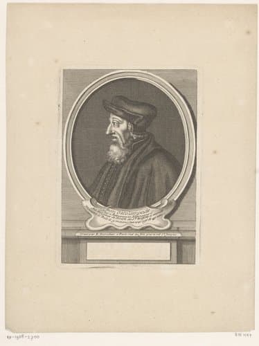 Portret van Johannes Oecolampadius by Étienne Desrochers