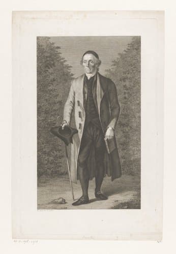 Portret van Lavater by Jacob Merz