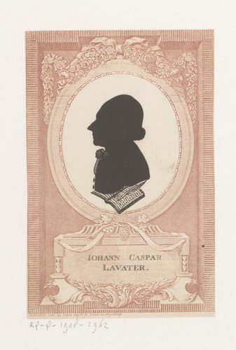 Silhouetportret van Johann Kaspar Lavater