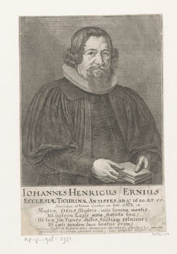 Portretten van priesters van Zürich by Conrad Meyer