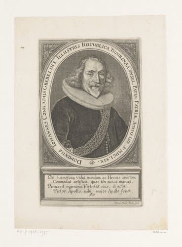 Portretten van burgemeesters van Zürich by Conrad Meyer