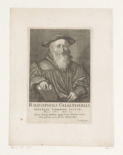 Portretten van priesters van Zürich by Conrad Meyer