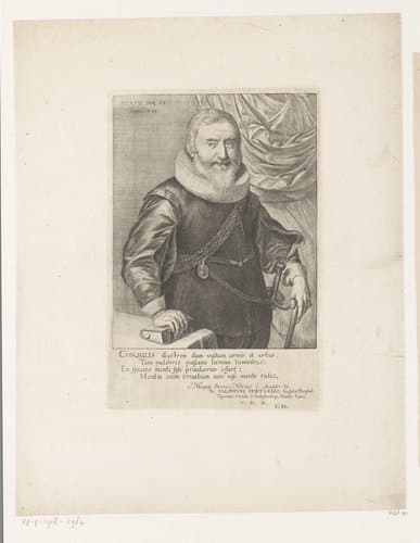 Portret van Salomon Hirzel by Conrad Meyer