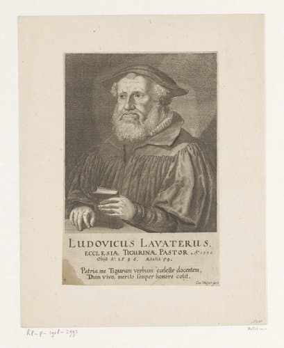 Portretten van priesters van Zürich by Conrad Meyer