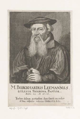 Portretten van priesters van Zürich by Conrad Meyer