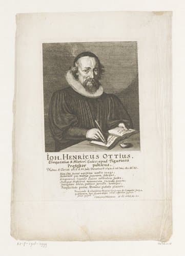 Portretten van priesters van Zürich by Conrad Meyer