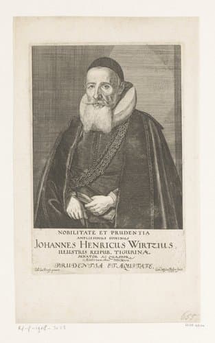 Portretten van burgemeesters van Zürich by Conrad Meyer