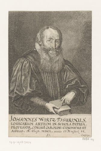 Portret van Johannes Wirtz by Conrad Meyer