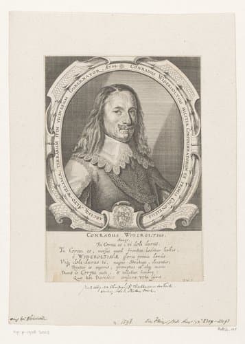 Portret van Konrad Wiederhold by Conrad Meyer
